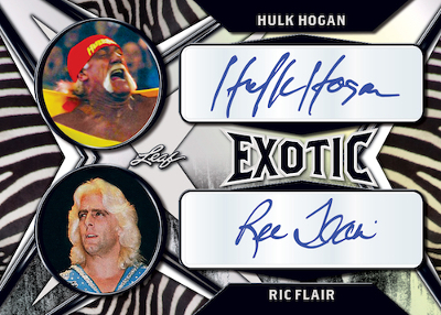 Dual Auto Zebra Ric Flair, Hulk Hogan MOCK UP