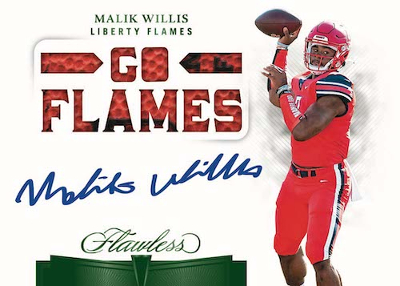 Flawless Rookie Team Slogan Signatures Emerald Malik Willis MOCK UP