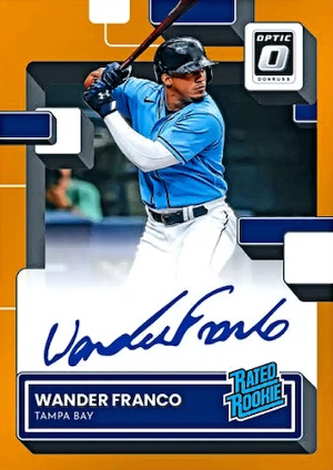 Rated Rookie Signatures Gold Wander Franco MOCK UP