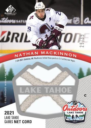 2021 Lake Tahoe Games Net Cord Nathan MacKinnon MOCK UP