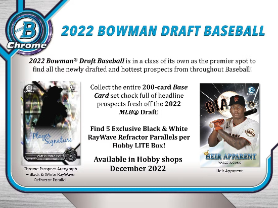 2022 Bowman Draft Baseball 2022 Bowman Draft Baseball