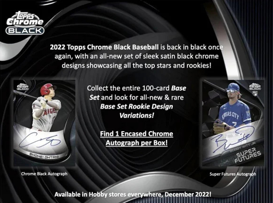 2022 Topps Chrome Black Baseball