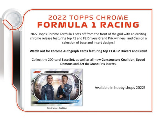 2022 Topps Chrome Formula 1 Racing
