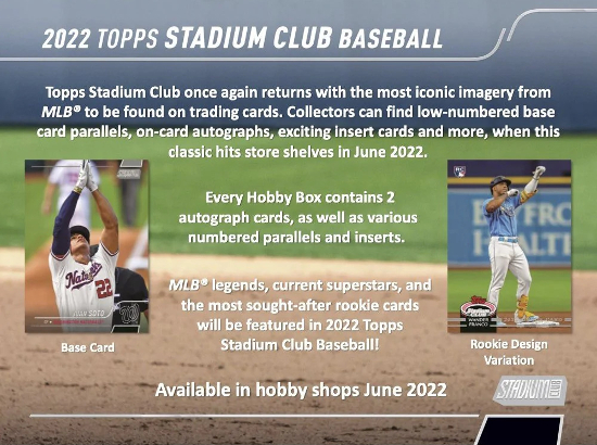 2022 Topps Stadium Club Baseball