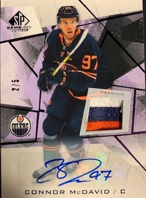 Base Auto Relics Purple Premium Memorabilia Connor McDavid Base Auto Relics Purple Premium Memorabilia Connor McDavid