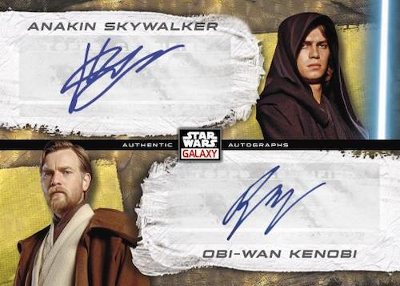 Dual Auto SuperFractor Hayden Christensen as Anakin Skywalker, Ewan McGregor as Obi-Wan Kenobi MOCK UP