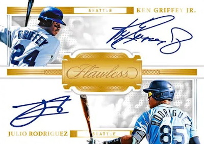 Dual Signatures Ken Griffey Jr, Julio Rodriguez MOCK UP