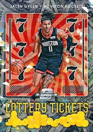 Lottery Tickets Red Cracked Ice Jalen Green MOCK UP