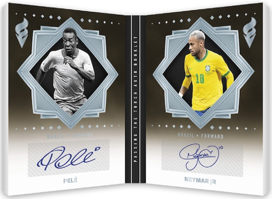 Passing the Torch Auto Booklet Neymar, Pele MOCK UP Passing the Torch Auto Booklet Neymar, Pele MOCK UP