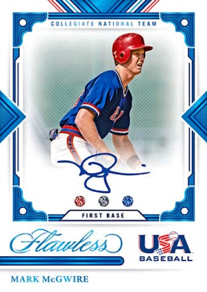 USA Gems Signatures Mark McGwire MOCK UP