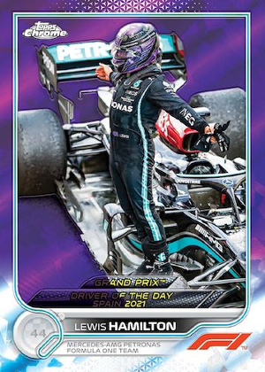 Base Purple Refractor Grand Prix Driver Of The Day Lewis Hamilton MOCK UP