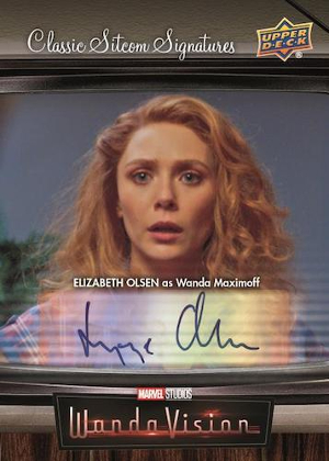 Classic Sitcom Signatures Elizabeth Olsen as Wanda Maximoff MOCK UP