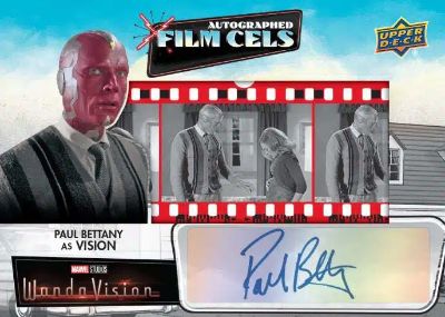 One Lifetime or Another Film Cel Auto Paul Bettany as Vision MOCK UP