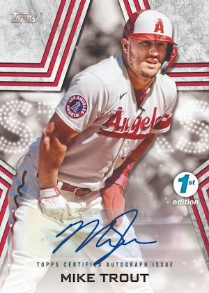 1st Edition Baseball Stars Auto Mike Trout MOCK UP