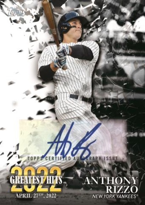 2022 Greatest Hits Auto Anthony Rizzo MOCK UP