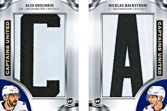 Captains United Dual Patch Letter Alexander Ovechkin, Nicklas Backstrom MOCK UP