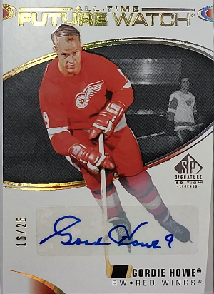 Gold Spectrum Foil Auto All-Time Future Watch Gordie Howe