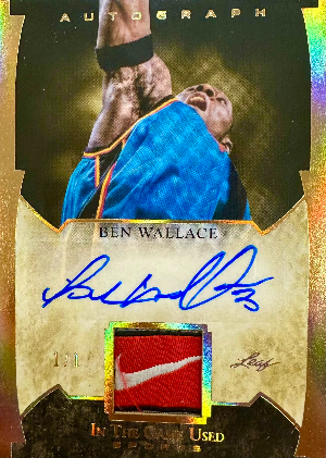 In The Game Used Auto Gold Ben Wallace
