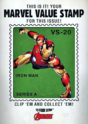 Marvel Value Stamp Relics Iron Man MOCK UP