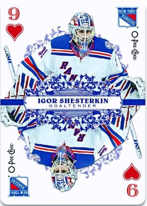 OPC Playing Cards 9-Hearts Igor Shesterkin MOCK UP