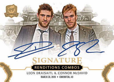 Signature Renditions Combos Leon Draisaitl, Connor McDavid MOCK UP