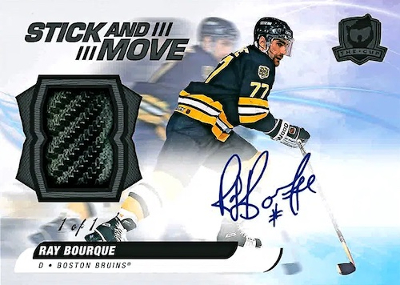 Stick and Move Auto Relic Ray Bourque MOCK UP