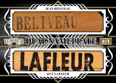 Dual Nameplate Jean Beliveau, Guy Lafleur MOCK UP