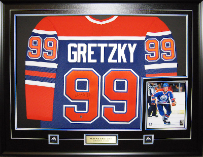 Framed Auto Jersey Wayne Gretzky