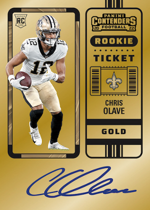 Rookie Ticket RPS Gold Auto Chris Olave MOCK UP