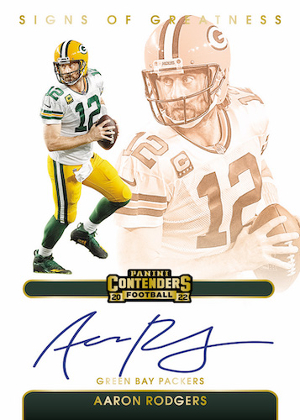 Signs of Greatness Gold Aaron Rodgers MOCK UP