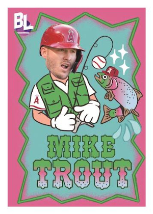 Topps Big Leaguers Mike Trout MOCK UP