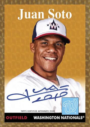 1958 Topps SuperFractor Auto Juan Soto MOCK UP