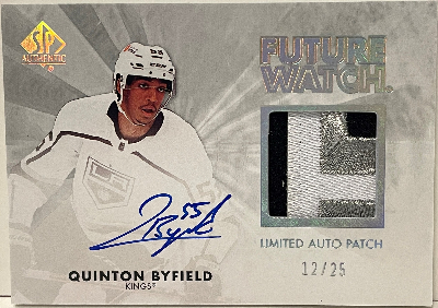 2011-12 Retro Future Watch Auto Patch Quinton Byfield 2011-12 Retro Future Watch Auto Patch Quinton Byfield