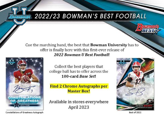 2022-23 Bowman's Best University Football