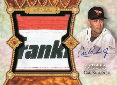 Auto Batting Glove Patch Jumbo Logo Cal Ripken Jr MOCK UP