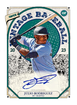 Base Auto Blue Julio Rodriguez MOCK UP