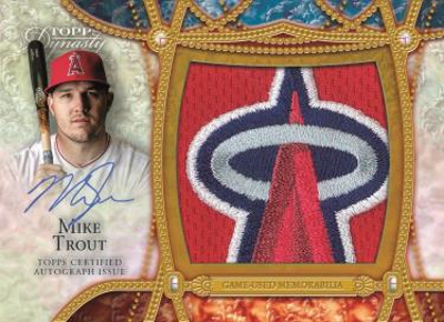 Dynasty Auto Jumbo Patch Mike Trout MOCK UP
