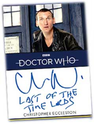 Inscription Auto Christopher Eccleston as the Doctor MOCK UP