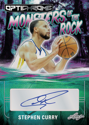 Monsters of the Rock Auto Stephen Curry MOCK UP