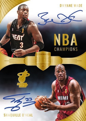 NBA Champions Dual Auto Shaq, Dwyane Wade MOCK UP NBA Champions Dual Auto Shaq, Dwyane Wade MOCK UP