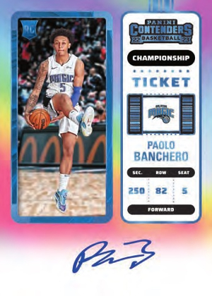Rookie Ticket Championship Auto Paolo Banchero MOCK UP