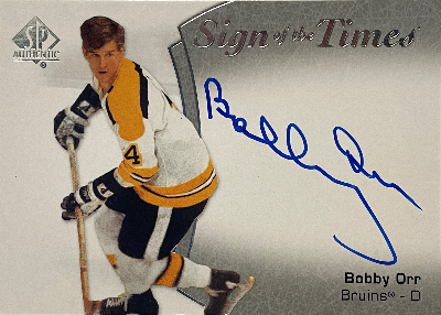 Sign of the Times Autographs Bobby Orr Sign of the Times Autographs Bobby Orr