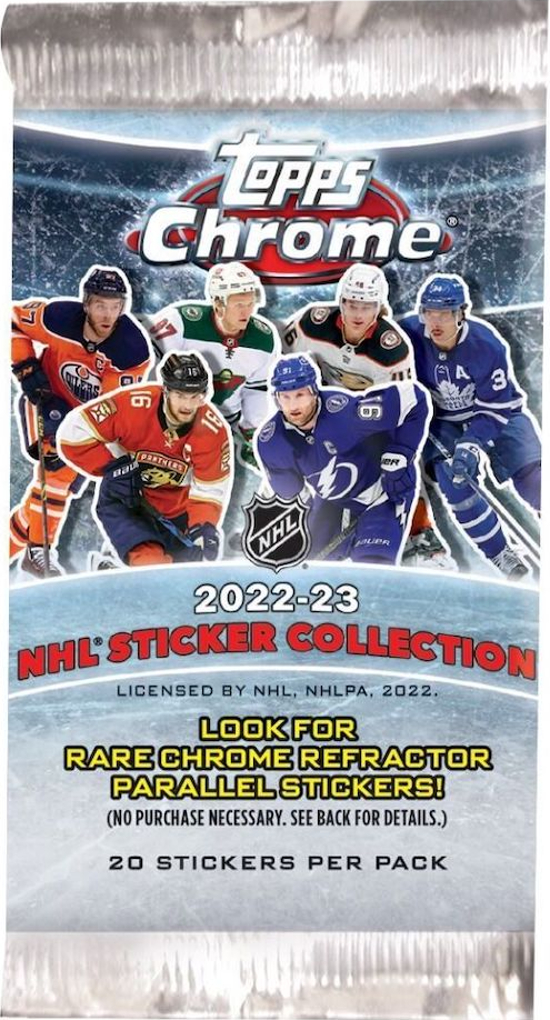 2022-23 Topps Chrome NHL Sticker Collection