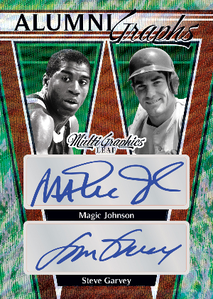 AlumniGraphics Auto Green Wave Magic Johnson, Steve Garvey MOCK UP AlumniGraphics Auto Green Wave Magic Johnson, Steve Garvey MOCK UP