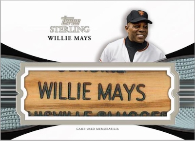 Bat Nameplate Willie Mays MOCK UP