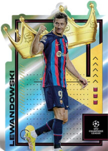 Chrome UCL Royalty Die-Cuts Robert Lewandowski MOCK UP