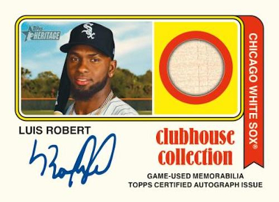 Clubhouse Collection Auto Relic Luis Robert MOCK UP