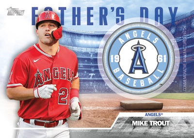 Father's Day Commemorative Team Patch Mike Trout MOCK UP