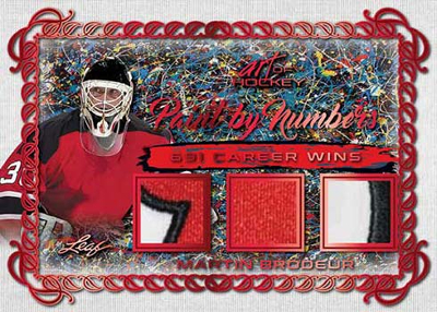 Paint By Numbers Red Spectrum HoloFoil Martin Brodeur MOCK UP