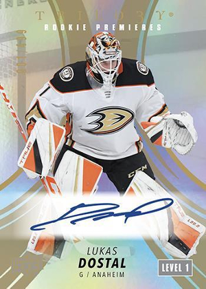 Rookie Premieres Common Rookies Level 1 Gold Auto Lukas Dostal MOCK UP